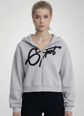 G.sport girly Cropped Fullzip Hoodie Concorde embroidered